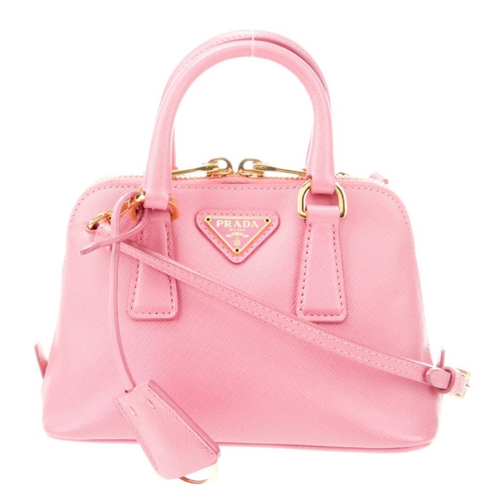 Prada
Enameled Metal Triangle Promenade Mini